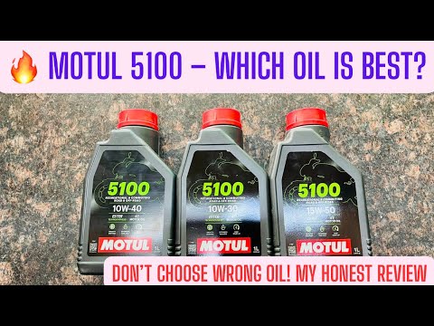 Motul 5100 Oil Comparison | 10W30 vs 10W40 vs 15W50 | My Recommendation 🔥 #motul5100 #motuloil