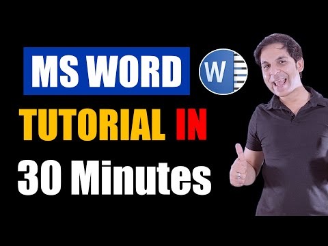 𝐌𝐬 𝐖𝐎𝐑𝐃 𝐓𝐔𝐓𝐎𝐑𝐈𝐀𝐋 𝐢𝐧 𝟑𝟎 𝐌𝐢𝐧𝐮𝐭𝐞𝐬 / 𝐌𝐢𝐜𝐫𝐨𝐬𝐨𝐟𝐭 𝐖𝐨𝐫𝐝 - 𝐂𝐨𝐦𝐩𝐥𝐞𝐭𝐞 𝐌𝐒-𝐖𝐨𝐫𝐝 𝐓𝐮𝐭𝐨𝐫𝐢𝐚𝐥