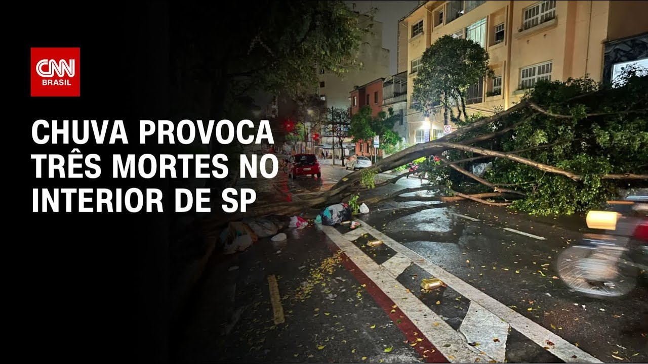 Chuva provoca três mortes no interior de SP | CNN PRIME TIME