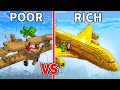 JJ And Mikey From POOR To RICH Airplane In Minecraft Maizen