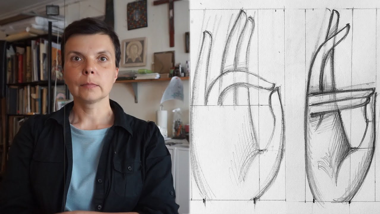 Online Icon Drawing Course Half Figure. GESTURES