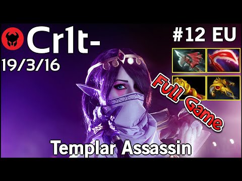 Cr1t- [EG] plays Templar Assassin!!! Dota 2 Full Game 7.21