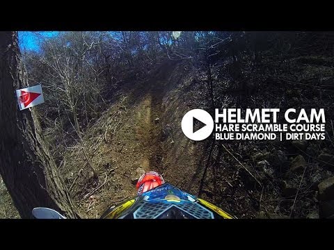 HELMET CAM: Matt Rice - Blue Diamond | Dirt Days Hare Scramble / Enduro Course