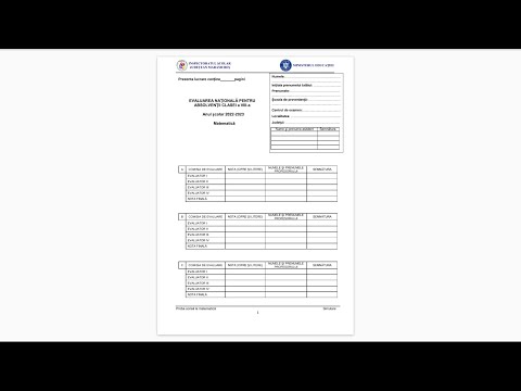 Simulare Evaluare Nationala 2023 - Maramures