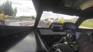 preview picture of video 'Wild West Arrow nostaglia Funny Car crash at Prince George raceway'