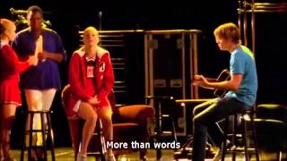 Glee- more than words (full performance with lyrics)