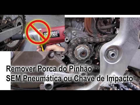 Remover Porca do Pinhao Sem Pneumatica ou Chave de Impacto - KX450F