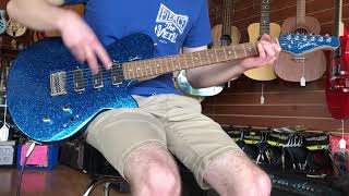 Video thumbnail for Godin Triumph Sparkle Blue Demo by Muktown Music Cafe