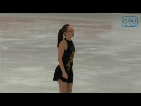 Marie Andell Laas. Oberstdorf 2018. Bronze Ladies II B FS. 14 place