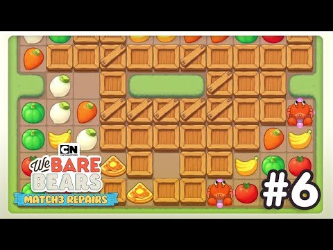 We Bare Bears | Match 3 Repairs | Game Walkthrough #6 | Cartoon Network