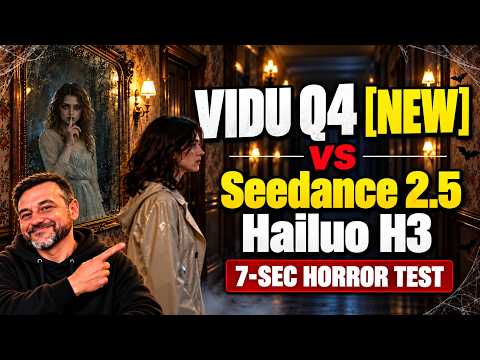 VIDU Q4 [NEW] vs Seedance 2.5 vs Hailuo H3 | 7 Second Horror Test💀👻