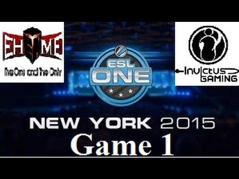 IG vs EHOME Game 1 ESL One New York 2015 Grand Final China Qualifier