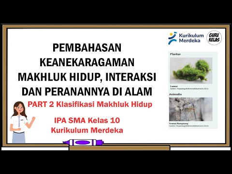 BAB 6 KEANEKARAGAMAN MAKHLUK HIDUP  INTERAKSI DAN PERANANNYA DI ALAM  (KLASIFIKASI MAKHLUK HIDUP)
