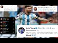 🔥Footballer and celebrities reaction Lionel messi performance Against Croatia in world cup