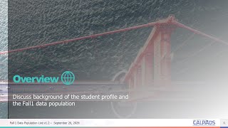 24-25 CALPADS Fall 1 Data Population -Module B- Overview