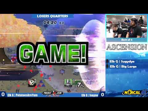 "Ascension 5/18/19" - Elk G | PotatoesAreYum (Ganon) v. Elk G | Ivayne (Wolf) - Losers Quarters