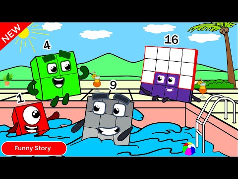 Oh Hihi !! Nice To See You | Numberblocks Fanmade Coloring Story