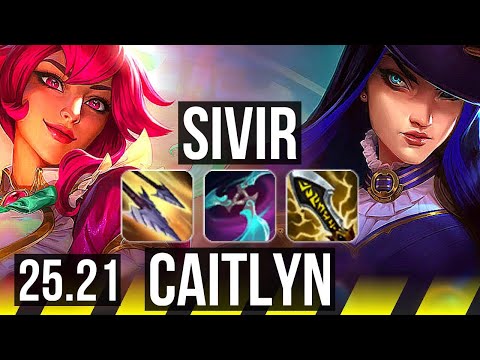 SIVIR & Rell vs CAITLYN & Bard (ADC) | 14/0/8, Quadra, Legendary | EUW Master | 25.21