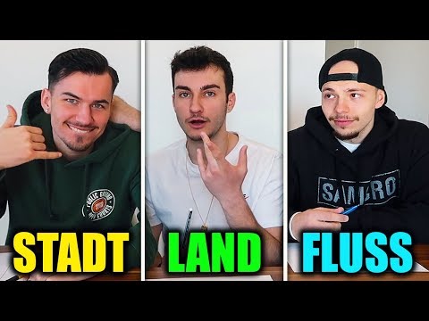 3 Dumme YouTuber spielen Stadt Land Fluss