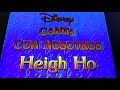 Disney S Sing Along Songs Heigh Ho Snow White 1987 English French Spanish Intro End Credits