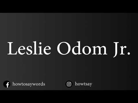 How To Pronounce Leslie Odom Jr