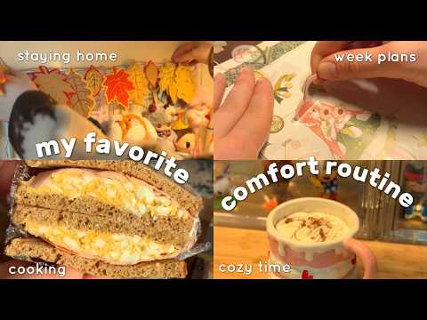 Happiness is a quiet day and a few little hobbies 🍂 cozy vlog | comfort meal, egg sandwich, planner
