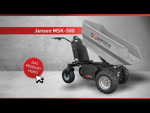 Motorschubkarre JANSEN® MSK-500,1000 Watt Elektromotor, Minidumper