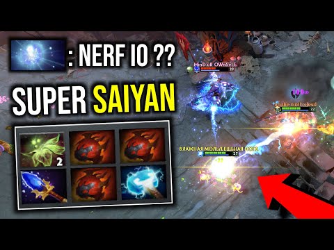 SUPER SAIYAN..!! 3x Heart of Tarrasque 6K HP IO 7.23 | Dota 2