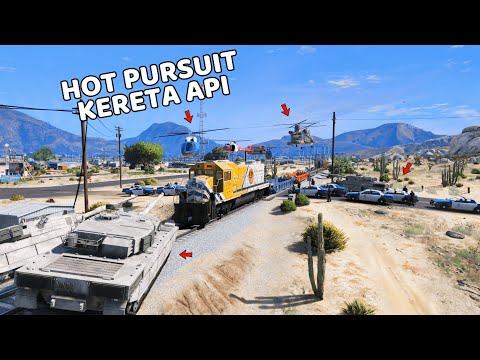 MISI NGEBEGAL KERETA API DAN MENJADI MASINIS - GTA 5 MOD