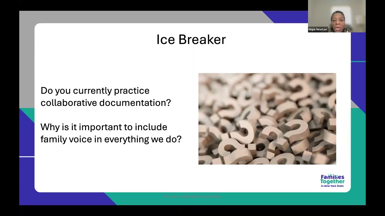 Collaborative Documentation for Family Peer Advocates