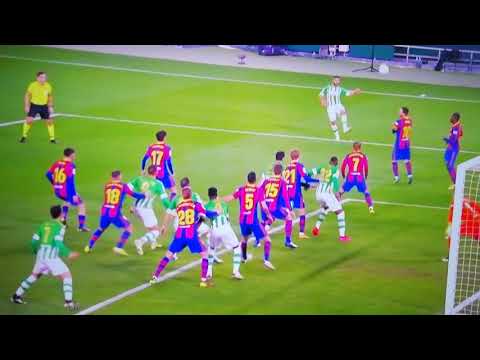 Betis 2 vs 2 Barcelona / gol de Victor Ruiz