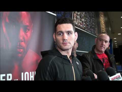 Chris Weidman’s UFC 210 Open Workout Scrum