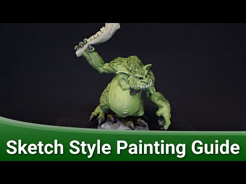 Sketch Style Reaper Cave Troll | Painting Guide