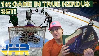 1st game in True Hzrdus PX4 set! Stars beer league hockey goalie GoPro