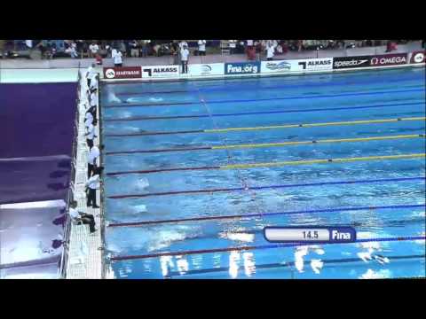 World Cup 2014 Doha (Qatar). FINAL Women's 200m Individual Medley (WR Katinka Hosszu)