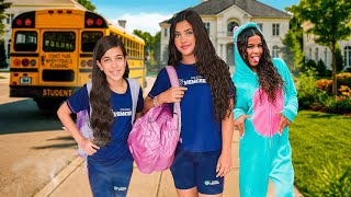 DIA DE AULA COM ANA JÚLIA NA NOSSA CASA *Vamos levar ela pra escola nova ?