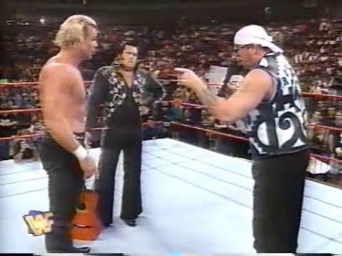 New Age Outlaws Formation on Shotgun Saturday Night! Billy Gunn drops Honky Tonk Man! 1997 (WWF)