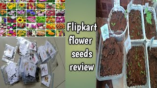 flipkart flower seeds 30days review/online seeds review/ unboxing online 40varieties of flower seeds