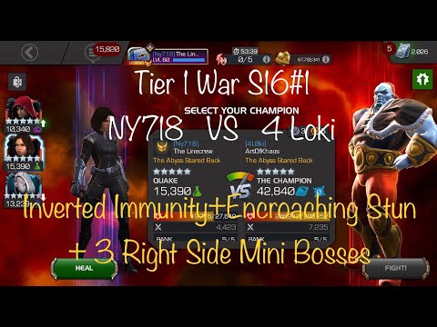 Tier1 War S16#1: NY718 vs 4 Loki