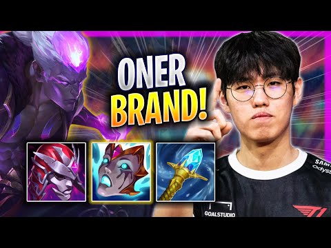 ONER IS A GOD WITH BRAND! - T1 Oner Plays Brand JUNGLE vs Rumble! | Season 2023