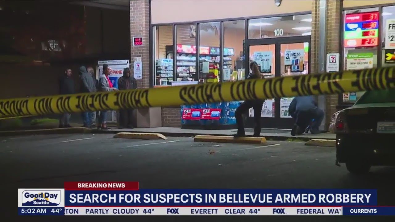 Police search for Bellevue armed robbery suspects