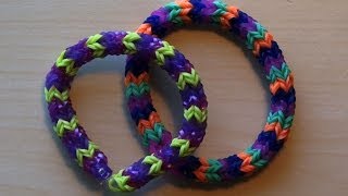 RAINBOW LOOM QUADRAFISH - Faster than Hexafish, Uses 4 pegs vs 6