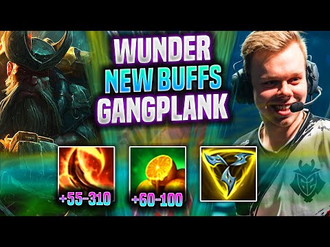 WUNDER BRINGS BACK GANGPLANK WITH NEW BUFFS! - FNC Wunder Plays Gangplank Top vs Dr.Mundo! |