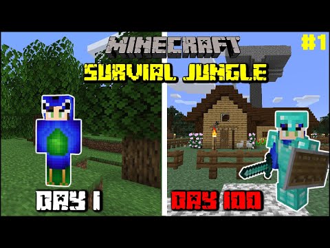 I Survived 100 Days in Minecraft Survival Jungle World (Hindi) | Episode 1