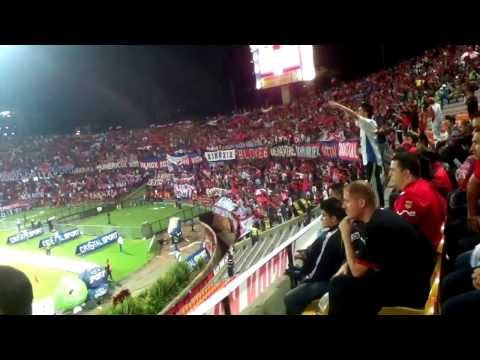 "Medellin (2) Vs Junior (2) 20/02/12 - Rexixtenxia Norte - VAMOS, VAMOS MEDALLO TE VENIMOS A VER." Barra: Rexixtenxia Norte • Club: Independiente Medellín