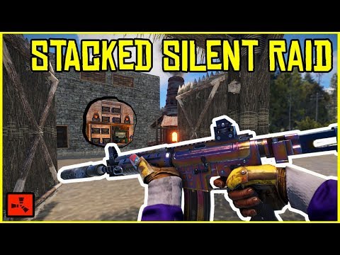 Silent Raiding Into A STACKED COMPOUND Main BASE! - RUST