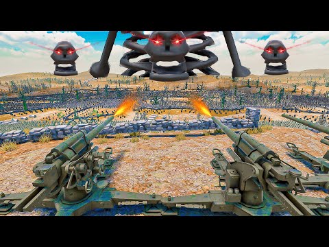 CAN HEAVY ARTILLERY Attack 700,000 DARK SKELETON ARMY | Ultimate Epic Battle Simulator 2 UEBS 2