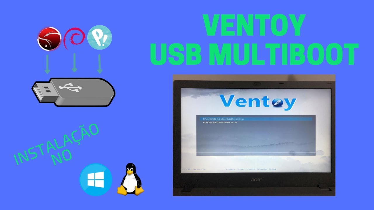 Pen Drive Multiboot com Ventoy.