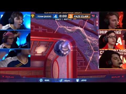 0 SECOND GOAL! Queso win after Joyo musty flick assist 🤯 | FaZe vs TQ | RLCS Winter Major