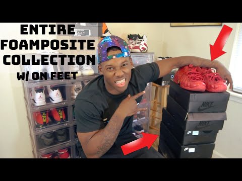 MY ENTIRE NIKE AIR FOAMPOSITE COLLECTION w/ ON FEET!!!! FIRE!! (PRO & PENNY ONE 2017)